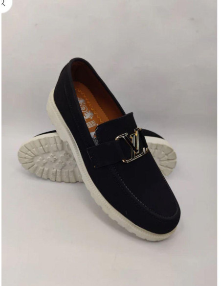 Men's Casual Fabric Loafers - 1 Pcs in Classic Black