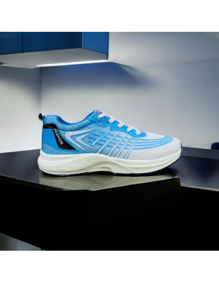 Men's Casual Blue Sneakers -...