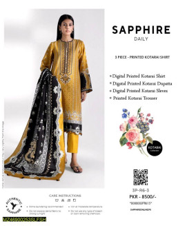 3 pcs women's unstitched...