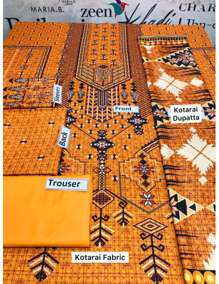 3 pcs women's unstitched kotarai...