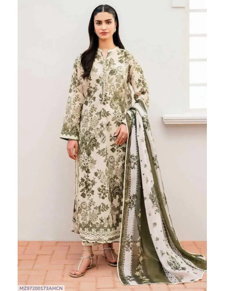 3 pcs women's unstitched digital...