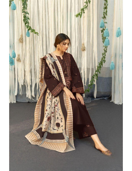 3 pcs women's Dhanak dress 