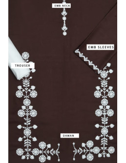 Embroidered Dhanak Suit Set... 2