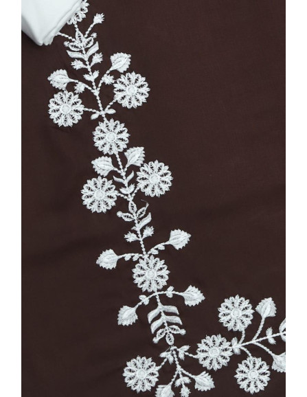 Embroidered Dhanak Suit Set - 2 Pcs...