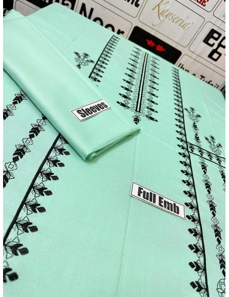 2 Pcs Women's Unstitched Embroidered...