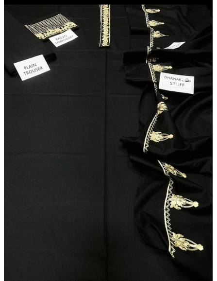 3 Pcs Women's Unstitched Dhanak...