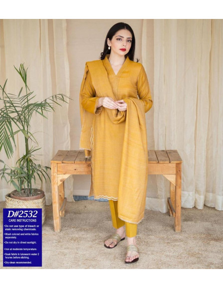 3 Pcs Women's Unstitched Dhanak...