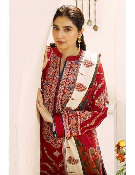 Women's embroidered Dhanak dress 
