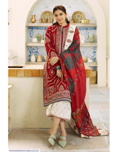 Women's embroidered Dhanak dress 
