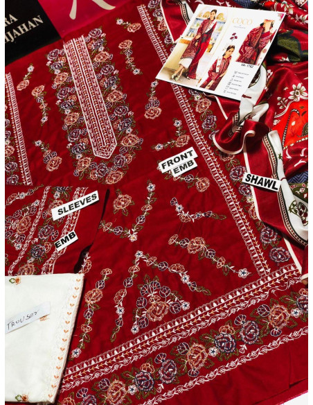 Women's embroidered Dhanak dress 