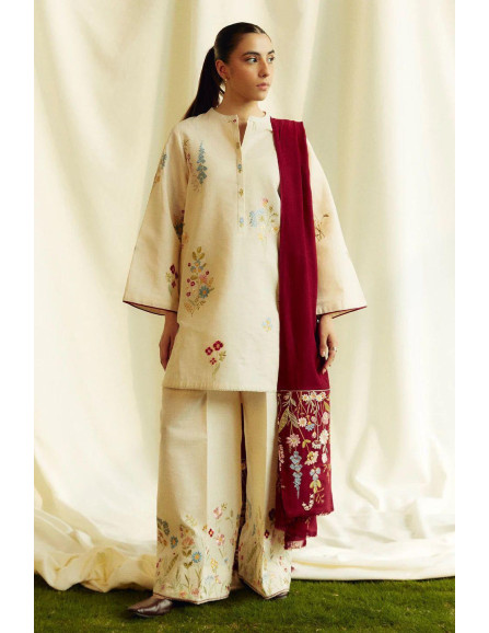 Dhanak suit with wool dupatta