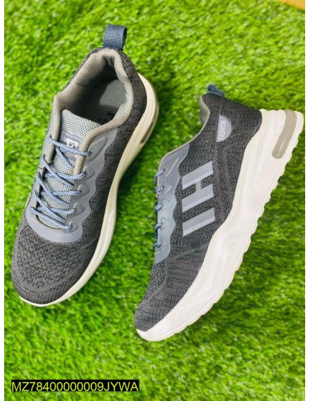 Men's Leather Running Shoes Black