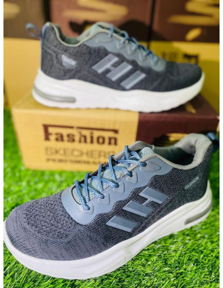 Men's Leather Running Shoes Black