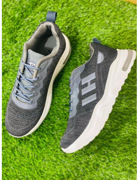 Men's Leather Running Shoes Black