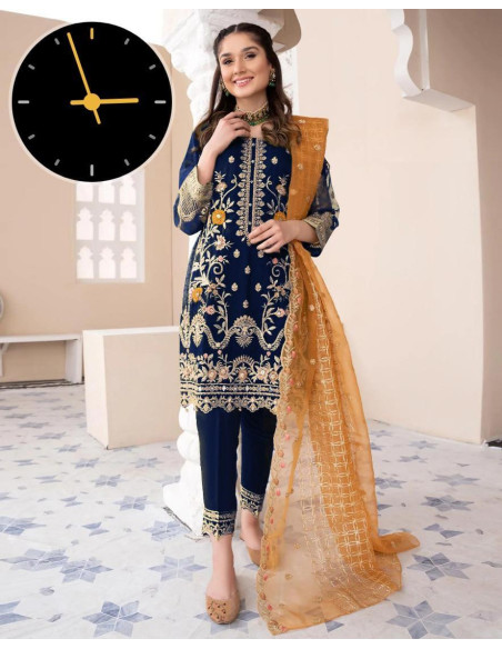 3 pc women organza suit