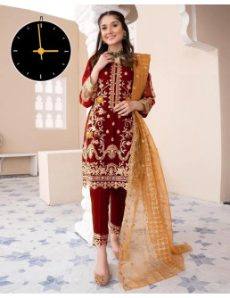 3 pc women organza suit 2