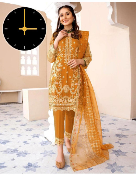 3 pc women organza suit