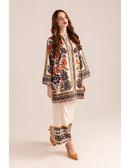 Two piece stylish ladies shirt and trouser