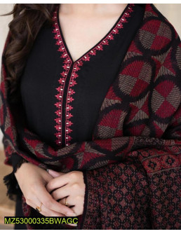 3 pcs  unstitched Dhanak...