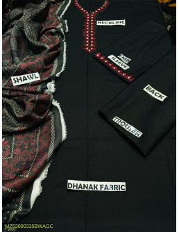 3 pcs  unstitched Dhanak... 2