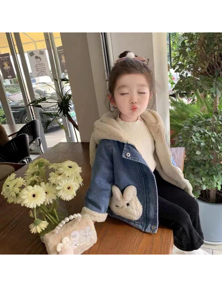 1 Pc Stylish Denim Jacket For Kids