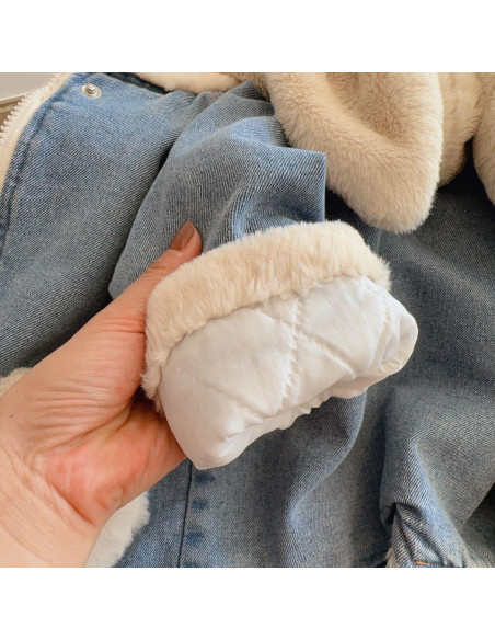 1 Pc Stylish Denim Jacket For Kids