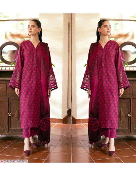 3 Pcs Women's Unstitched Digital...