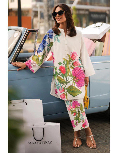 3 Pcs Women's Unstitched Digital Print Suit