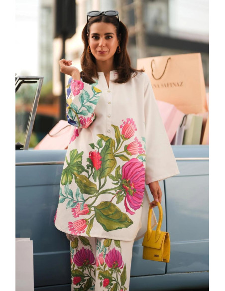 3 Pcs Women's Unstitched Digital Print Suit