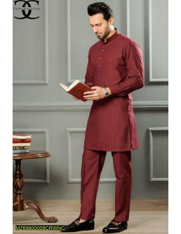 2 Pcs Men Stitched Wash And...