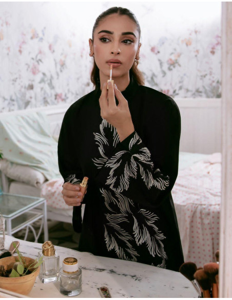 Chick black block printed shirt and trouser