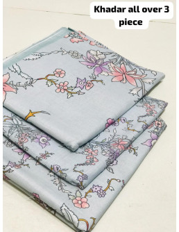 Trendy printed khadar suit... 2