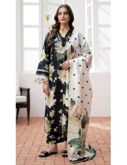 Stylish Black Printed Suit...