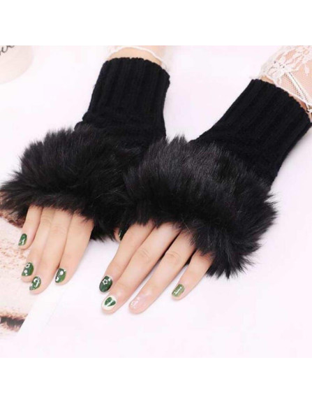 Cozy women's 2pcs wool fur lined...