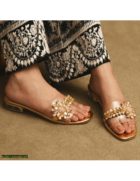 Women's Synthetic Velvet Fancy Block...