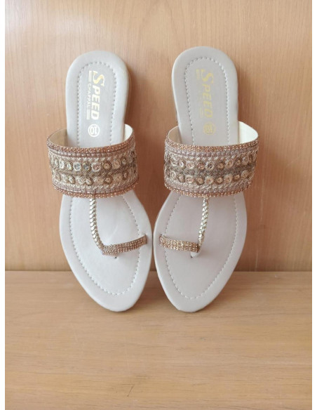 Women's Synthetic Leather Fancy Kolhapuri Chappal