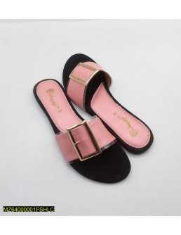 Women's Rexine Plain Slides 2