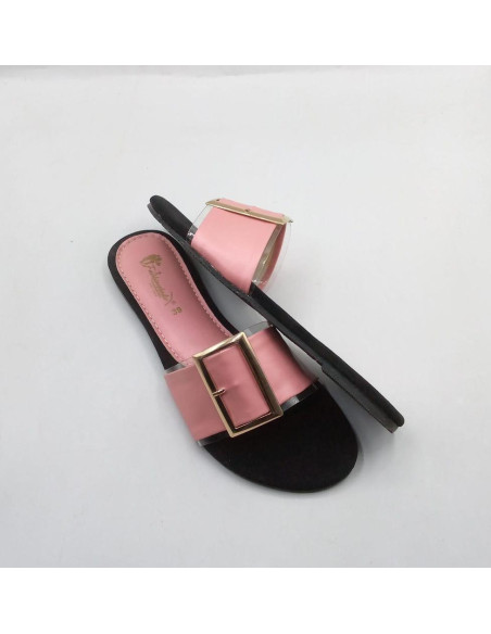 Women's Rexine Plain Slides