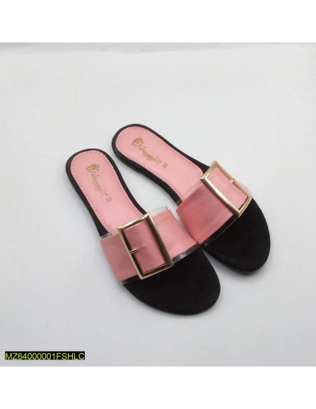 Women's Rexine Plain Slides