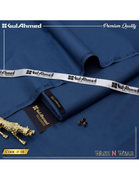 Men's Unstitched Wash And Wear Plain...