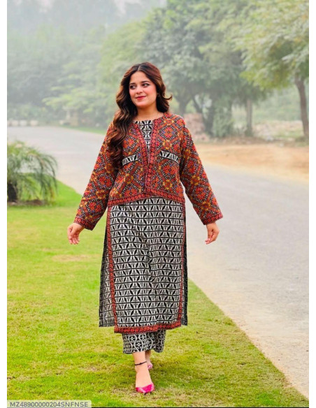 3 pcs women's unstitched digital print