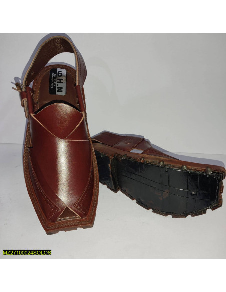 Leather Shikari Peshawari Chappal For Men