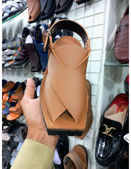 Men's Leather Peshawari Chappal