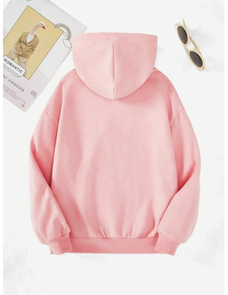 Cozy pink hoodie for all day comfort