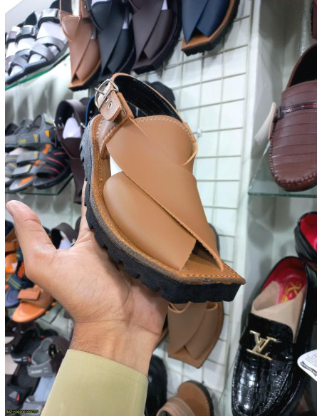 Men's Leather Peshawari Chappal