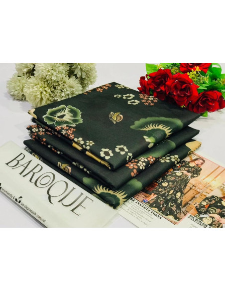 3 Pcs Women's Unstitched Digital Print Suit