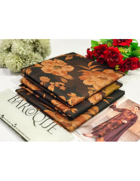 3 Pcs Women's Unstitched Digital Print suit