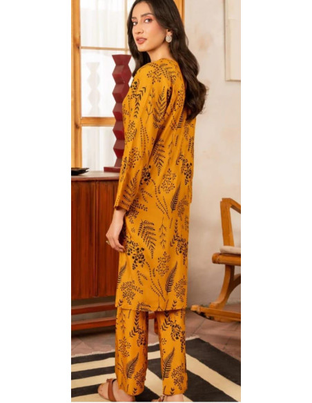 Stylish Women's Stitched Shirt And Trouser Set - 2 Pcs 