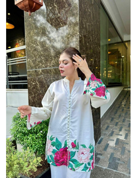 Stylish Women's Stitched Shirt And...