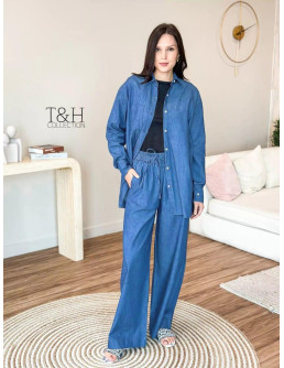 Stylish Blue Denim Co-Ord...